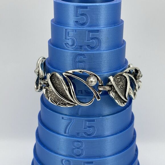 Vintage Sarah Coventry Wind Song Set Necklace Bracelet Earrings Leaves Silver - Picture 5 of 9